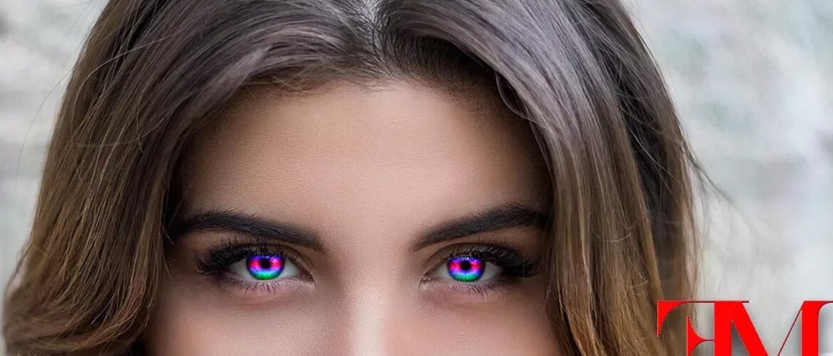 Wielokolorowe oczy - Kurs Photoshop