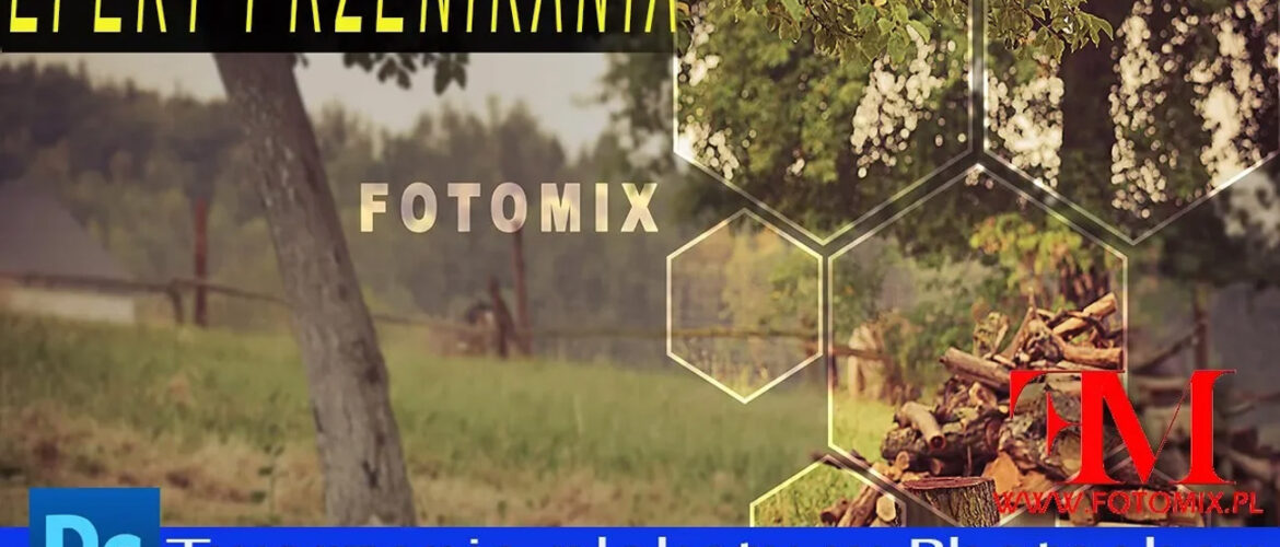 Jak wykonać plakat przy użyciu Photoshop z efektem przenikania w sześciokątach.