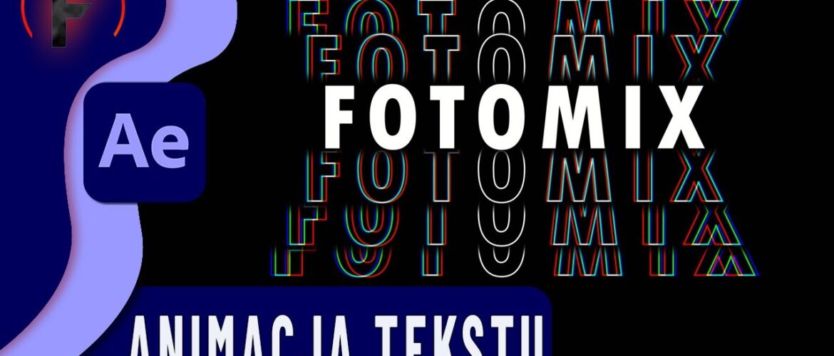 animacja tekstu z efektem glitch