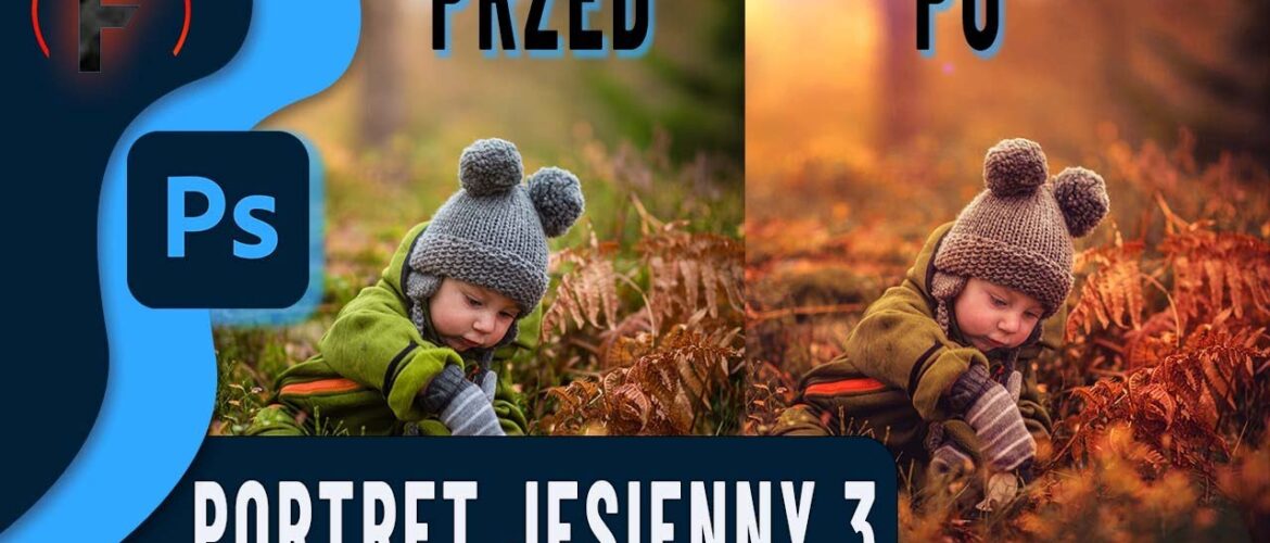 Edycja jesiennego portretu dziecięcego