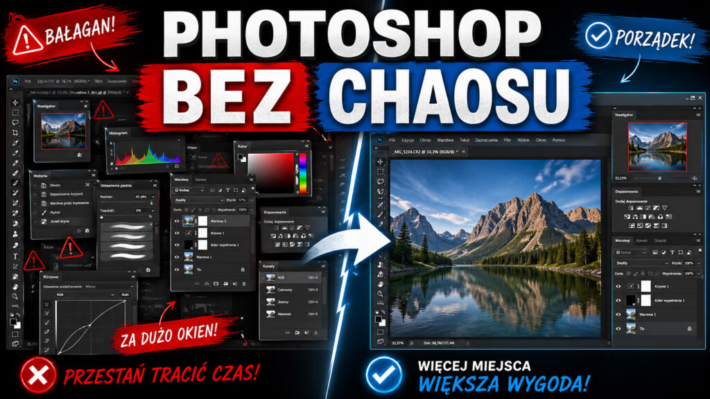 przestrzeń robocza w Photoshopie
